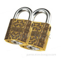 anti-cutting  zinc alloy brass cylinder padlock